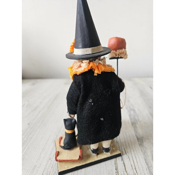 Bethany lowe Vicki smyers boy witch RARE pumpkin cat statue figurine - Picture 6 of 9